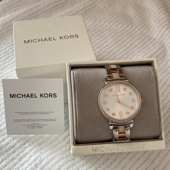 Michael Kors Sofie Pave Two-Tone Watch - Picture 2 of 7